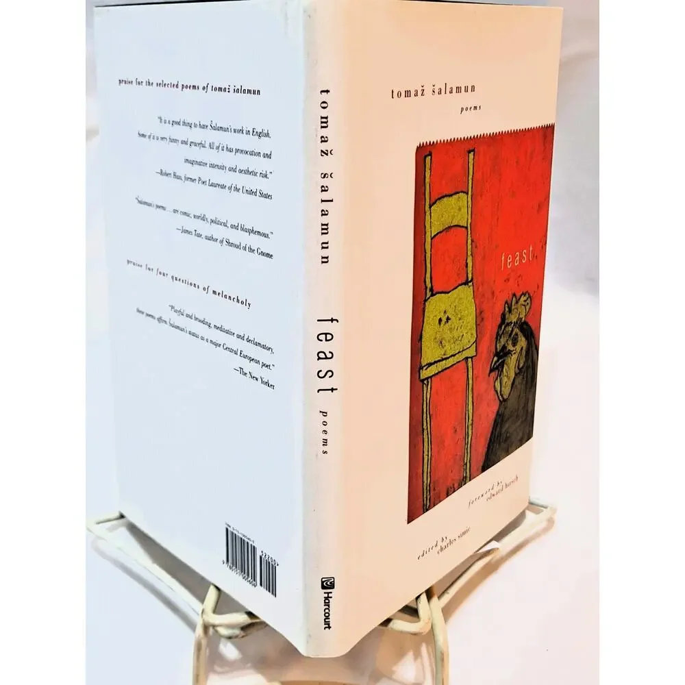 Feast: Poems of Tomaž Šalamun (2000 1st English Ed. HC in DJ)